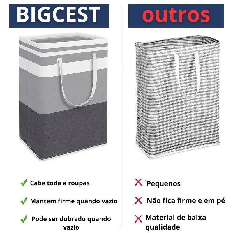 Cesto Para Roupas Sujas Impermeável e Flexível- BigCest - Said Express