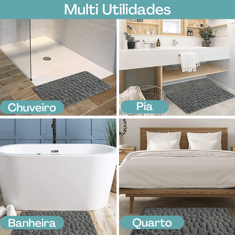 Tapete antiderrapante e ultra absorvente para banheiro - Said Express