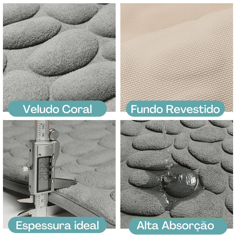 Tapete antiderrapante e ultra absorvente para banheiro - Said Express