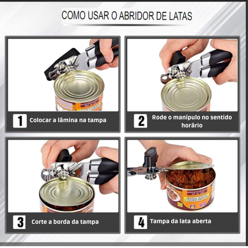 Abridor Profissional de Latas e Garrafas - Said Express