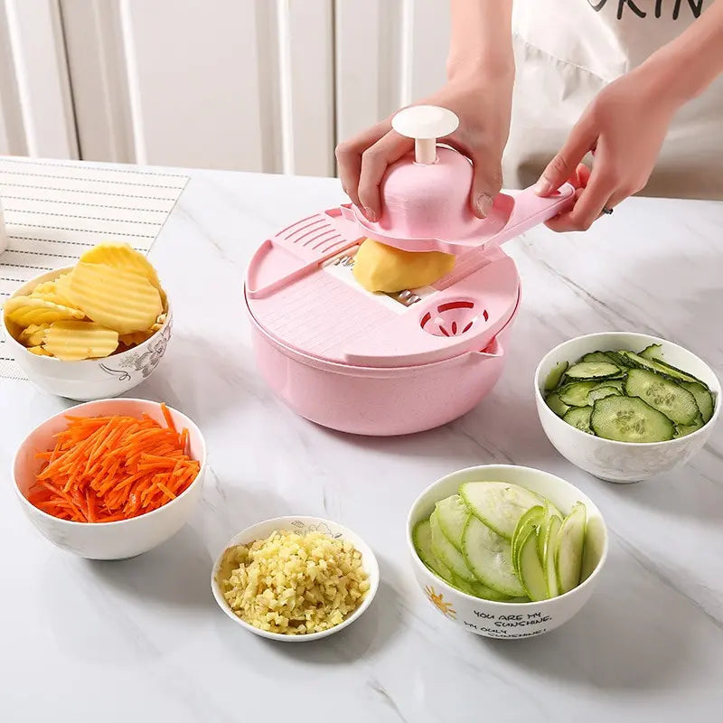 Cortador Multifuncional de Legumes Slicer 12 em 1 - Said Express