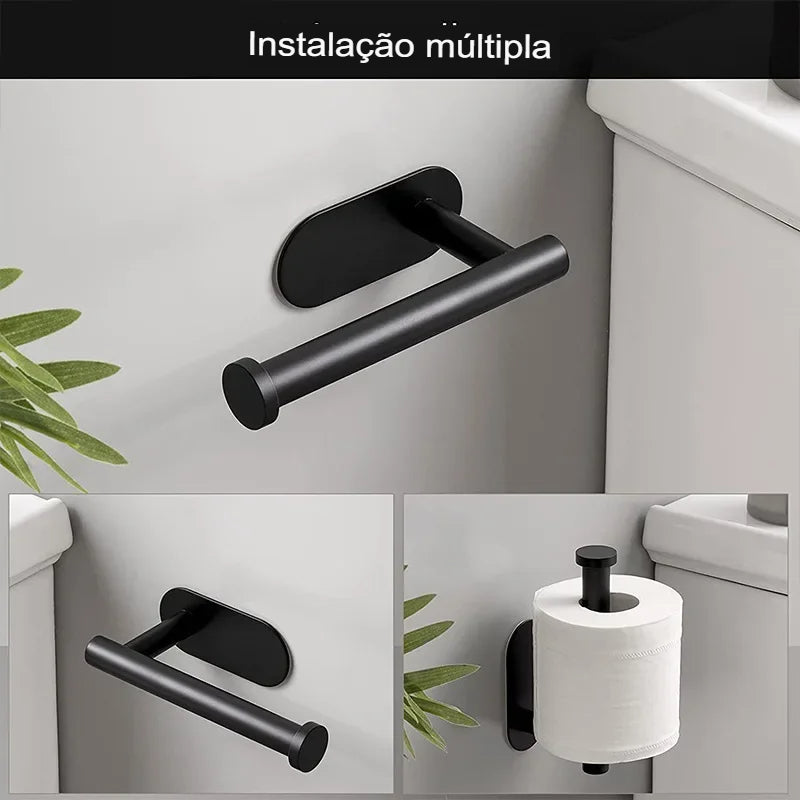 Suporte Organizador para Papel Higiênico e Toalha | Moderno e Prático - Said Express