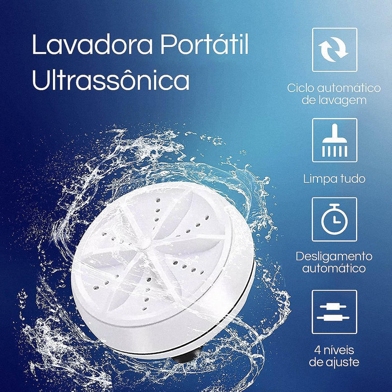 Máquina de Lavar Louças e Roupas Portátil USB - UltraLava® - Said Express