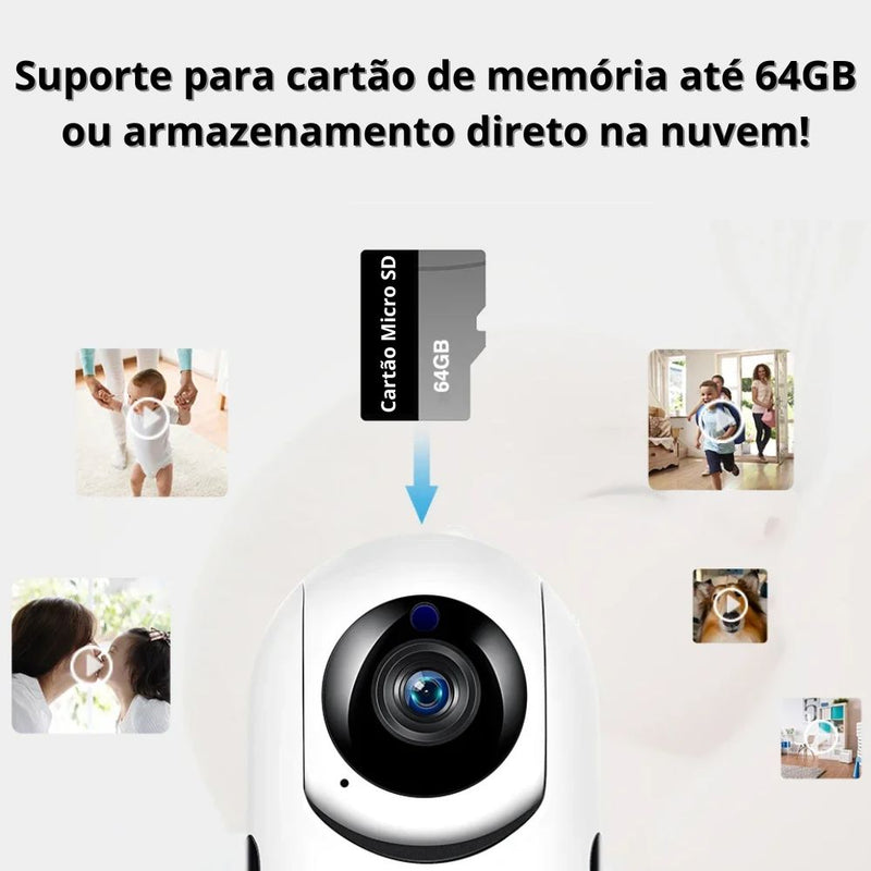 Babá Eletrônica Câmera WiFi Com Visão Noturna - Said Express