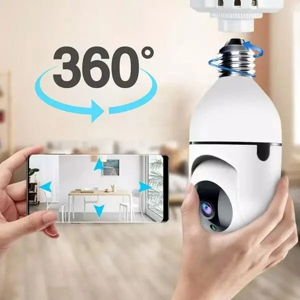 Câmera De Segurança 360 Graus Wi-Fi Full HD 1080p Com Gravador Microfone - Said Express